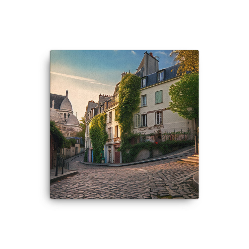 Charming Streets of Montmartre canvas - Posterfy.AI