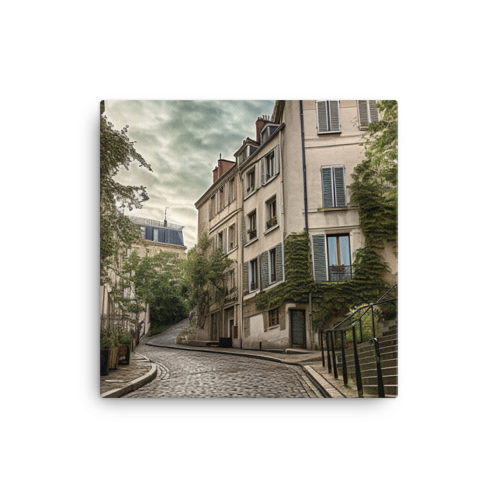 Charming Streets of Montmartre canvas - Posterfy.AI