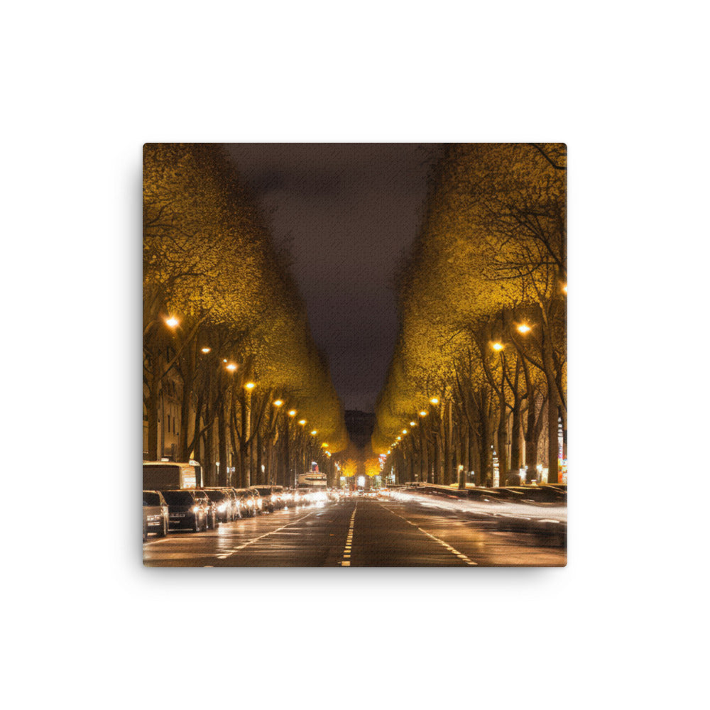 Artistic Avenue des Champs lyses canvas - Posterfy.AI