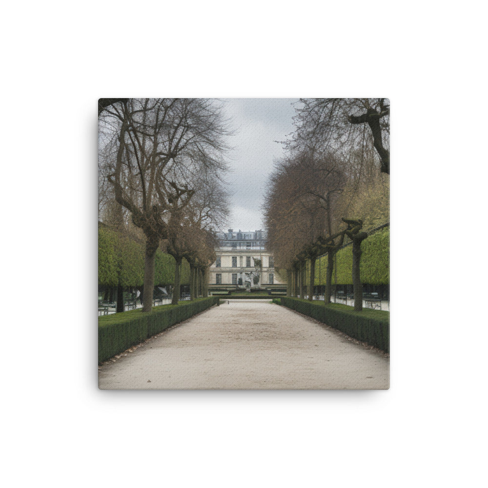 Exploring the Beauty of Parisian Gardens canvas - Posterfy.AI