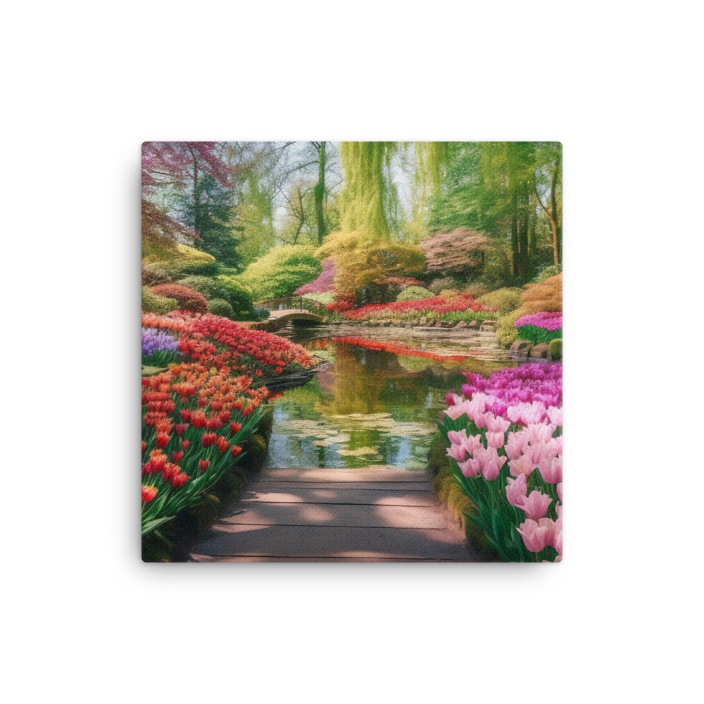 The Colorful Gardens canvas - Posterfy.AI