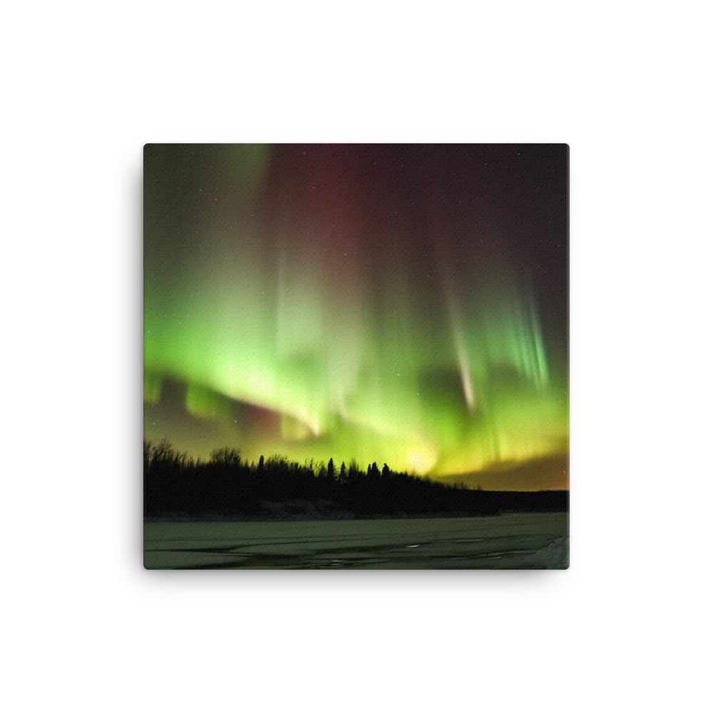 Spectacular Aurora Borealis canvas - Posterfy.AI