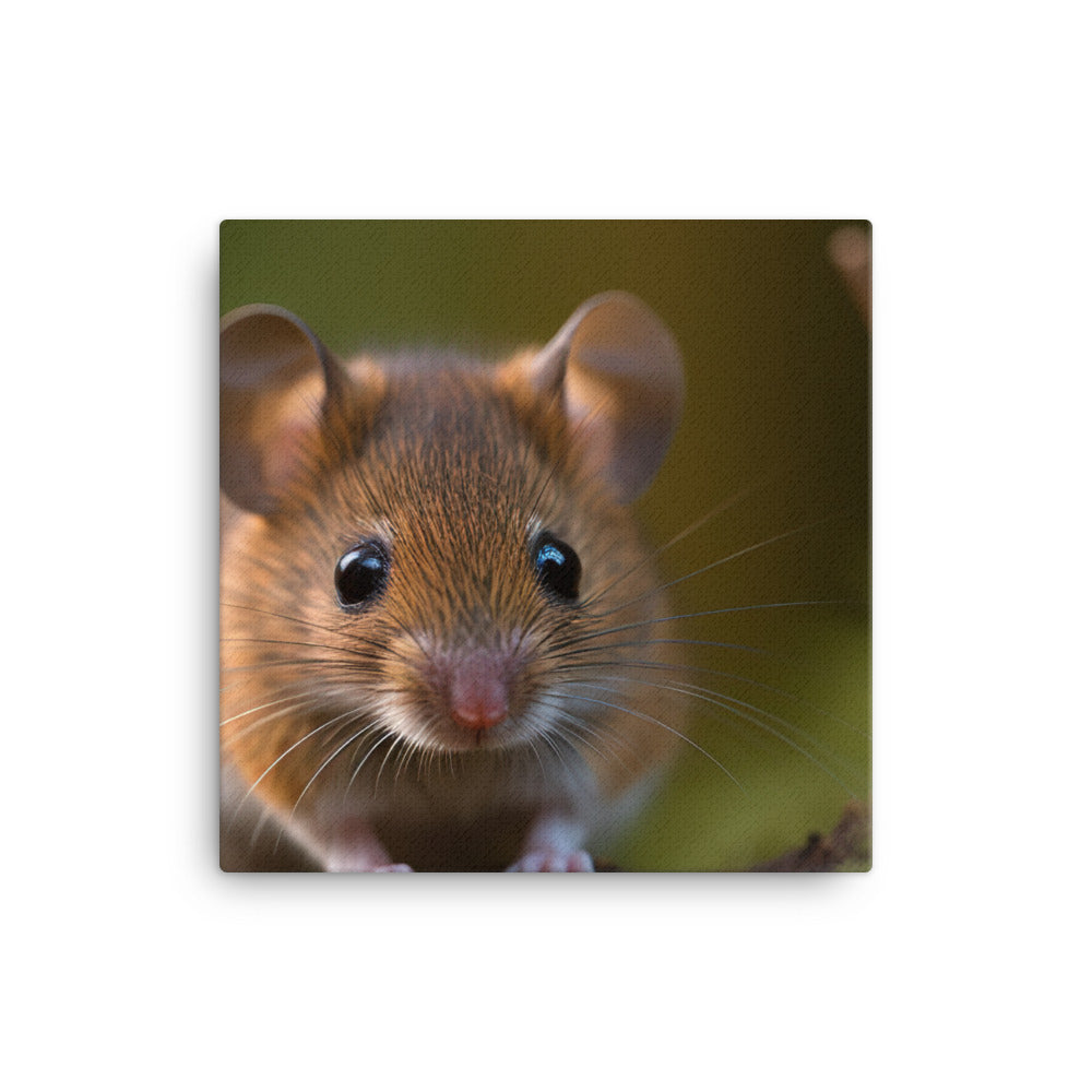 Adorable Field Mouse Close Up canvas - Posterfy.AI