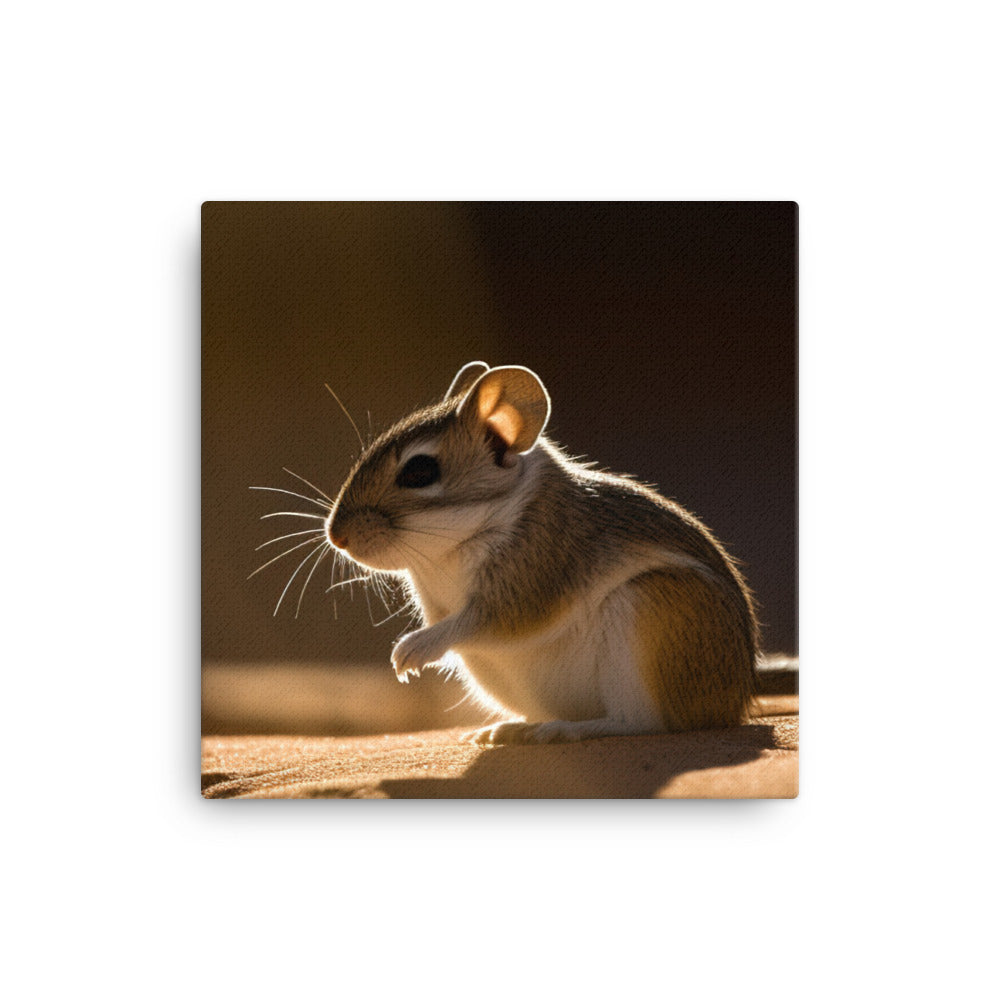 Kangaroo Rat Basking in the Sun canvas - Posterfy.AI