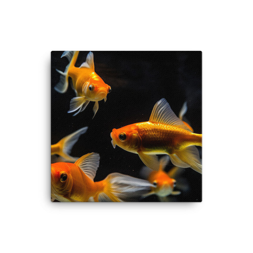 The Graceful Dance of Goldfish canvas - Posterfy.AI