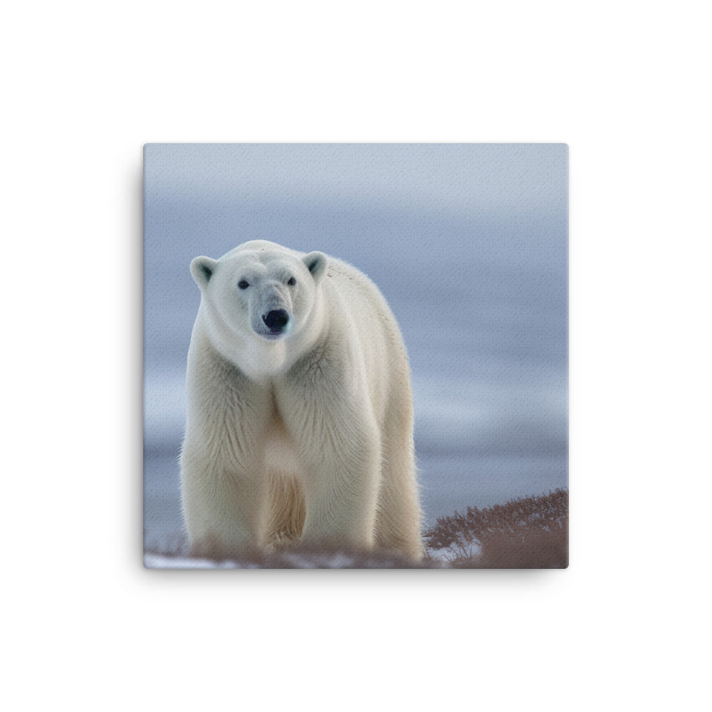 The regal beauty of the Polar Bear canvas - Posterfy.AI