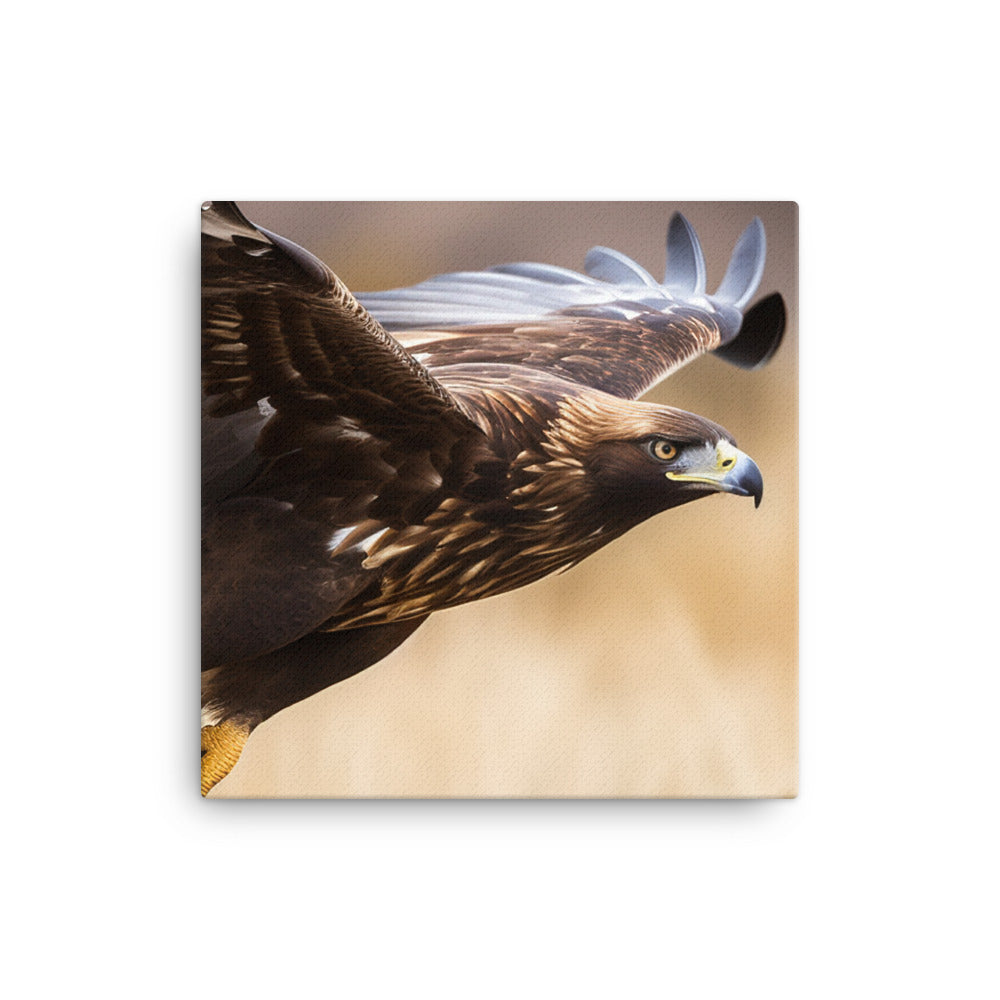 A Golden Eagle in mid flight canvas - Posterfy.AI