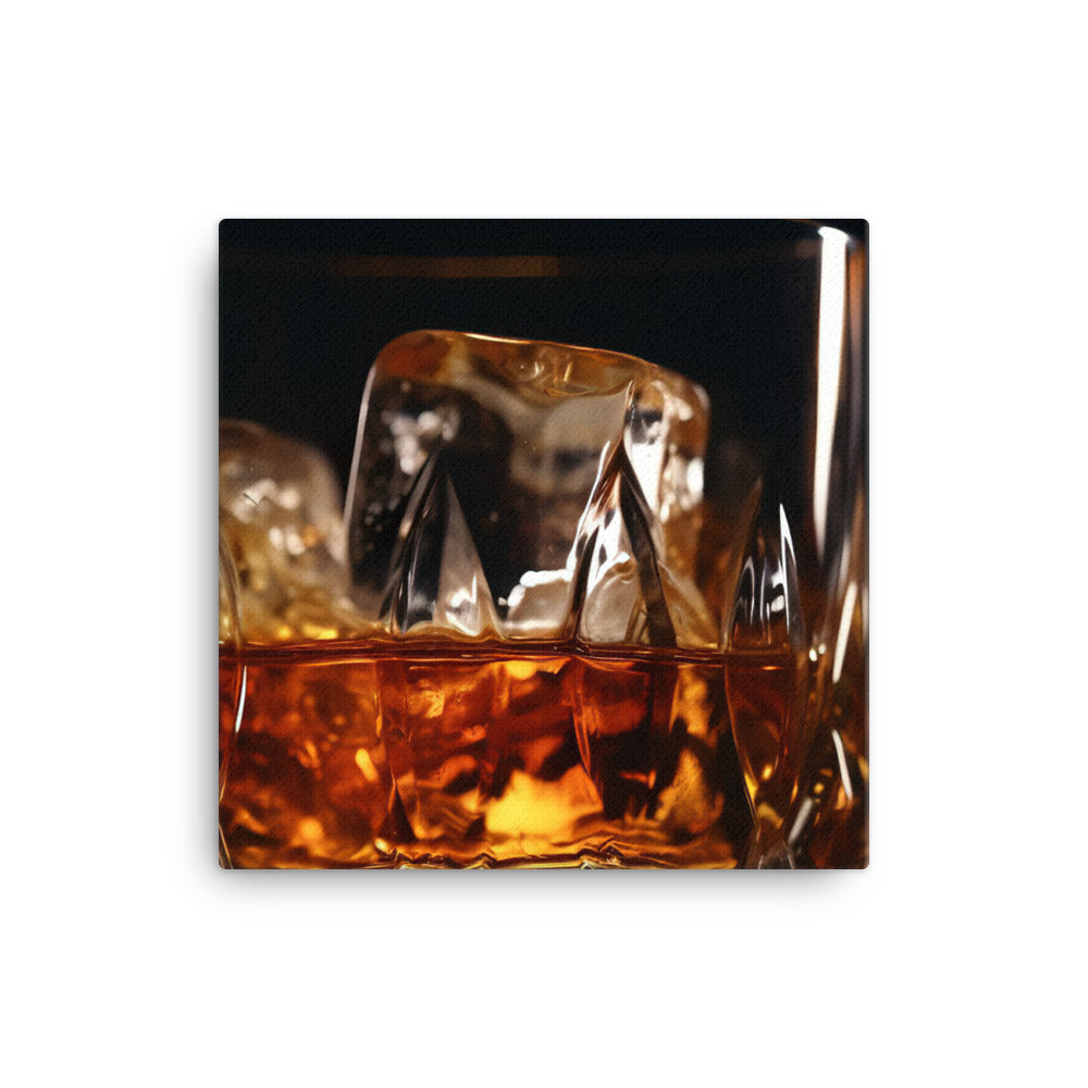 Whiskey on the Rocks canvas - Posterfy.AI