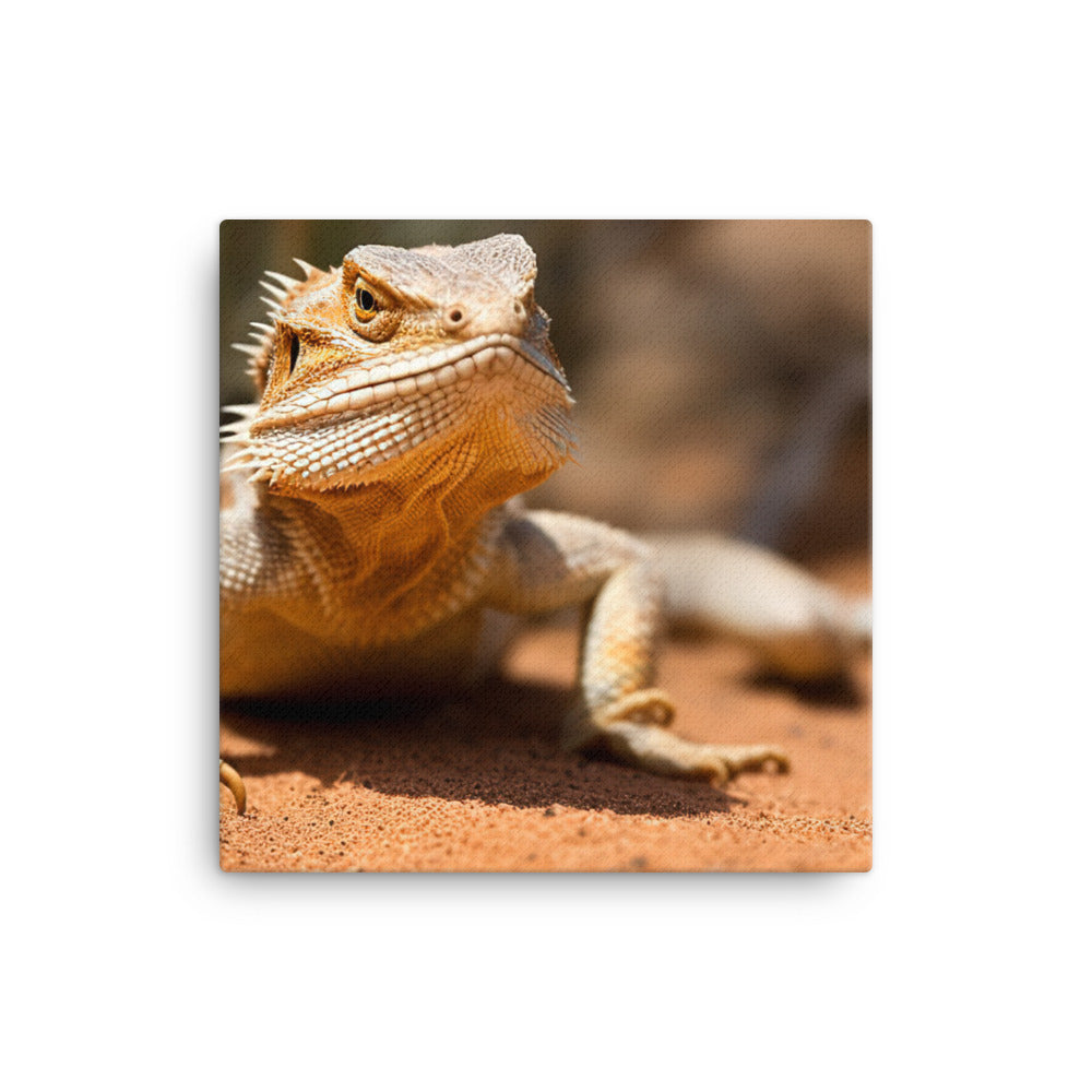 Bearded Dragon in the Wild canvas - Posterfy.AI