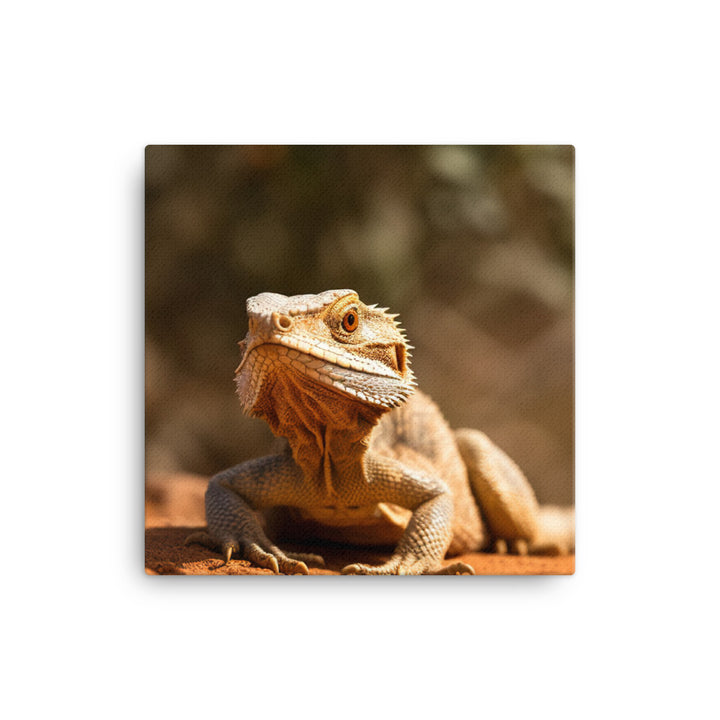 Bearded Dragon in the Wild canvas - Posterfy.AI