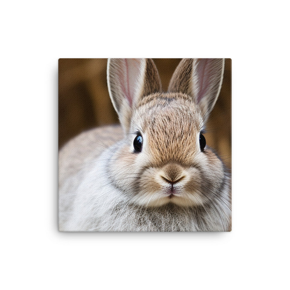 Tiny Cuteness - Netherland Dwarf Bunny canvas - Posterfy.AI