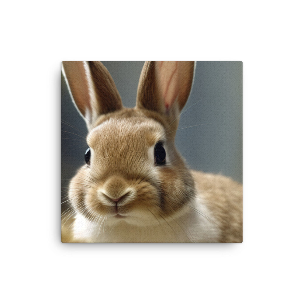 Mini Rex Bunny - So Cute and Cuddly canvas - Posterfy.AI