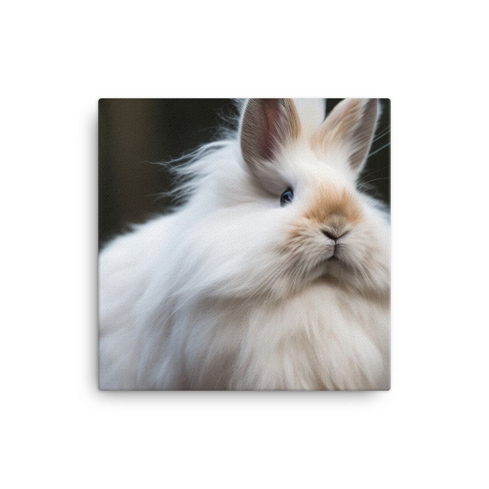 Lionhead Bunny - Fluffy and Photogenic canvas - Posterfy.AI