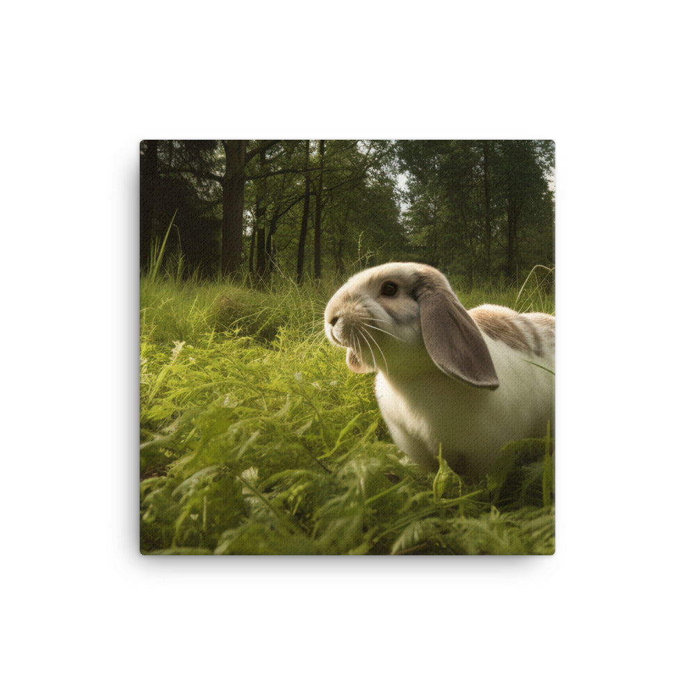 English Lop in Nature - A Rustic Beauty canvas - Posterfy.AI