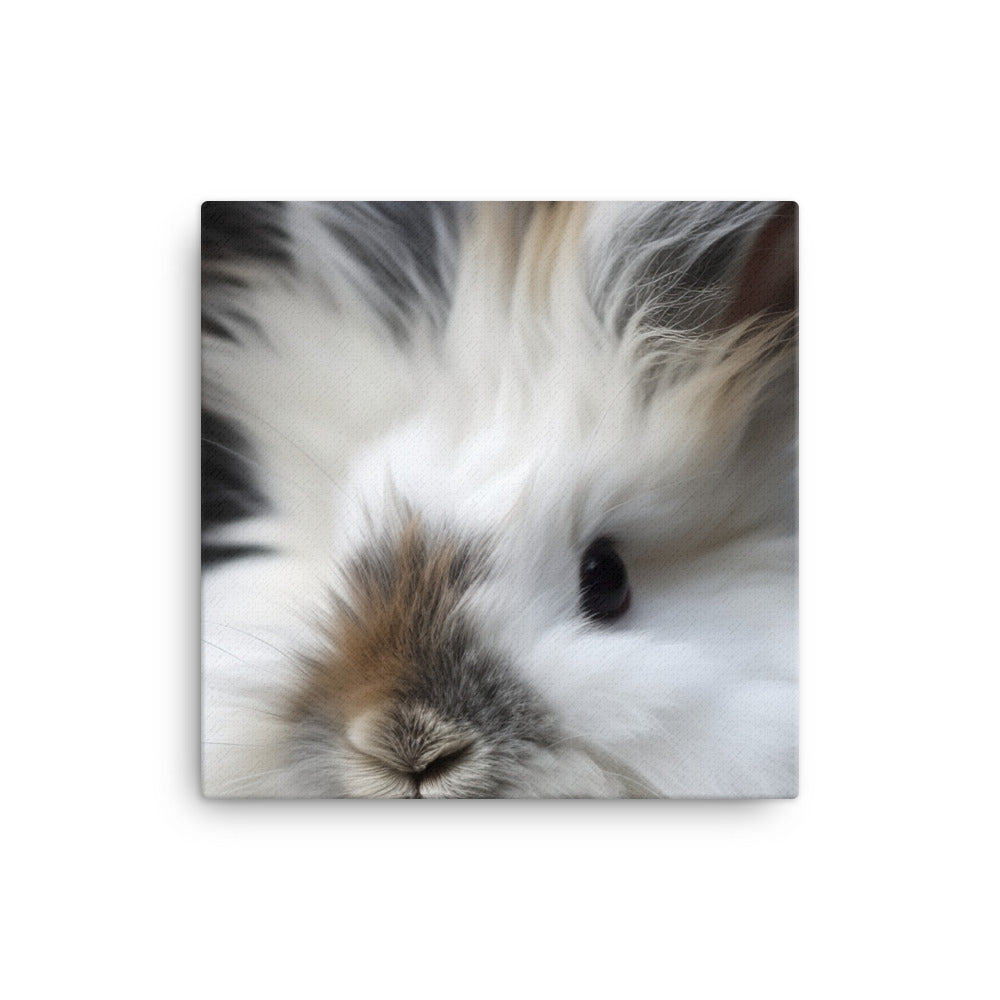 Adorable Lionhead Bunny - Fluffy and Cute canvas - Posterfy.AI