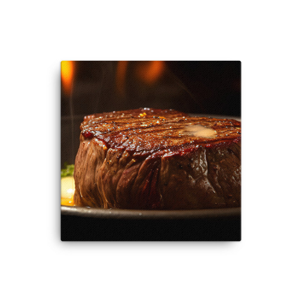 Sizzling Filet Mignon canvas - Posterfy.AI