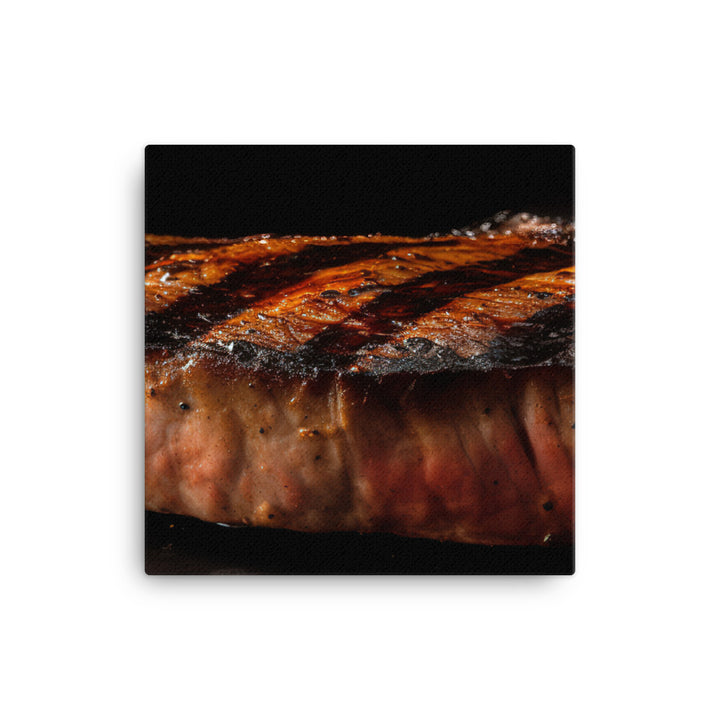 Perfectly Grilled New York Strip canvas - Posterfy.AI