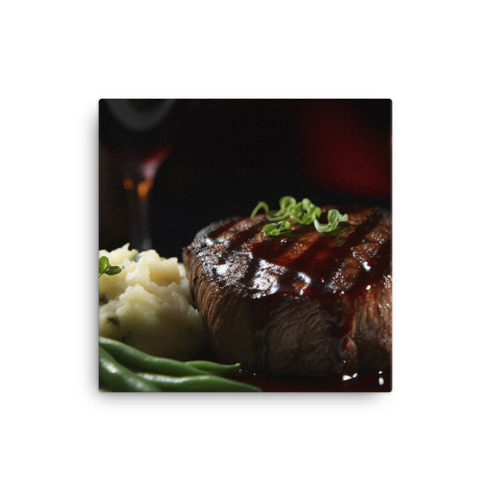 Filet Mignon with Red Wine Sauce canvas - Posterfy.AI