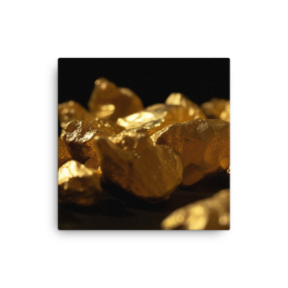 Shiny Gold Nuggets canvas - Posterfy.AI