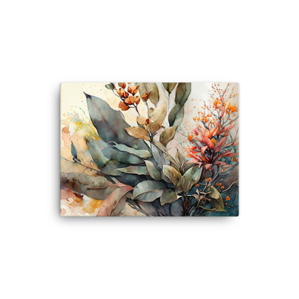 Whimsical Watercolor Floral Wall Art canvas - Posterfy.AI