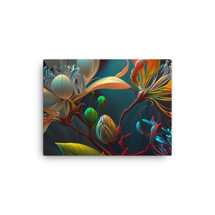 Colorful flora canvas - Posterfy.AI