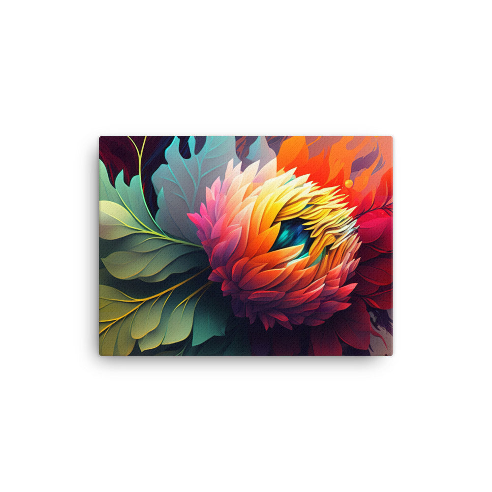 Colorful Flora canvas - Posterfy.AI