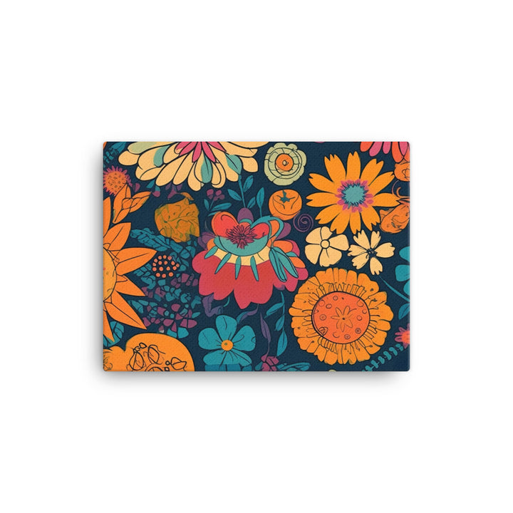 Flower power Pattern canvas - Posterfy.AI