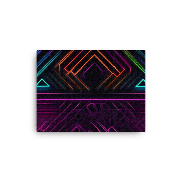 Neon Pattern canvas - Posterfy.AI