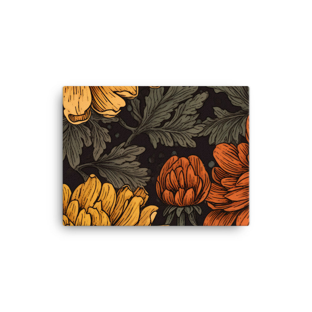 Marigold Pattern canvas - Posterfy.AI