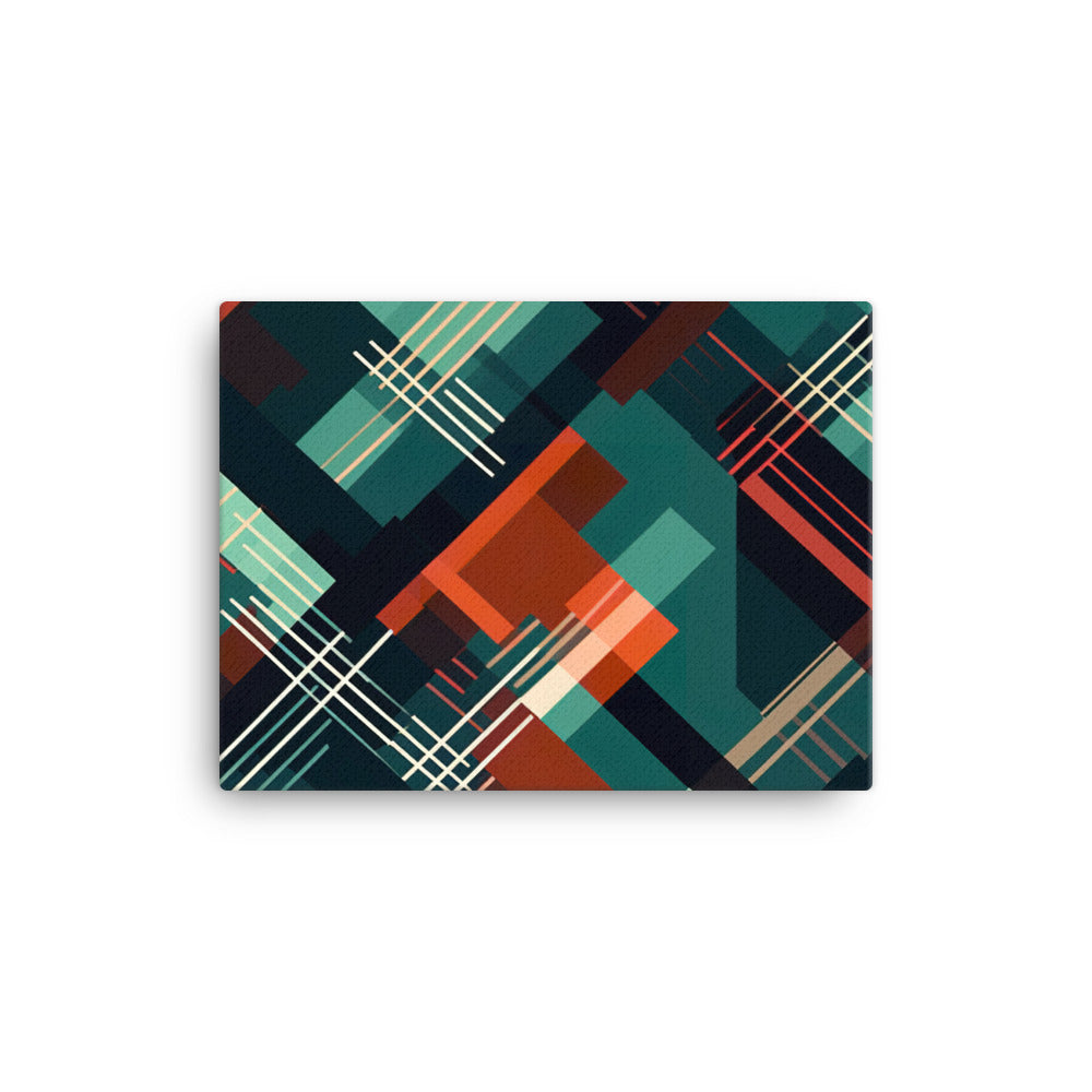 Plaid Pattern canvas - Posterfy.AI