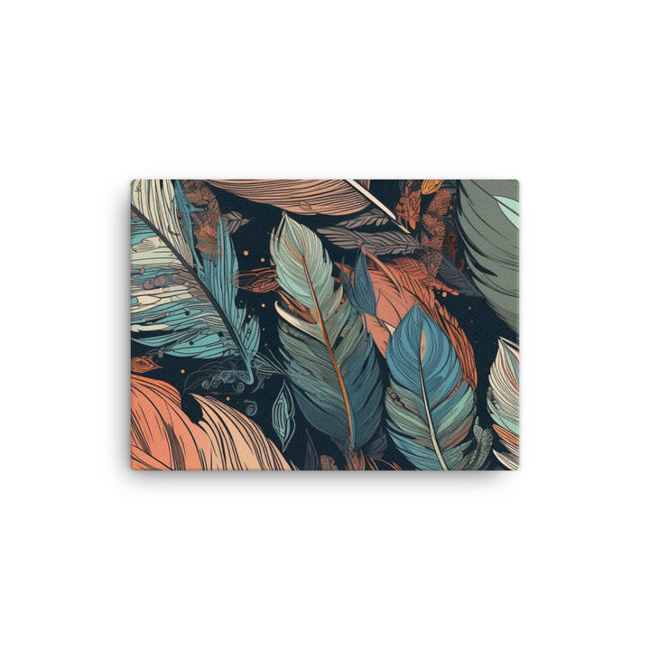 Bird feathers Pattern canvas - Posterfy.AI