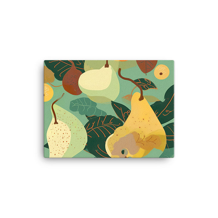 Pears Pattern canvas - Posterfy.AI