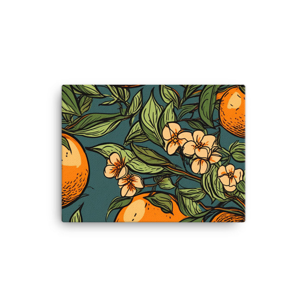 Oranges Pattern canvas - Posterfy.AI