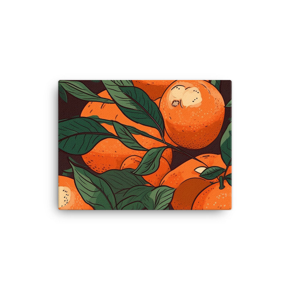 Oranges Pattern canvas - Posterfy.AI
