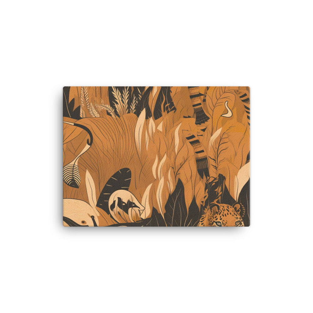 Wild Animal Pattern canvas - Posterfy.AI