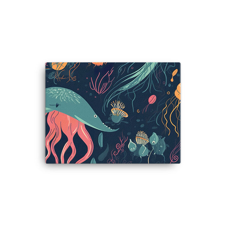 Sea Creatures Pattern canvas - Posterfy.AI