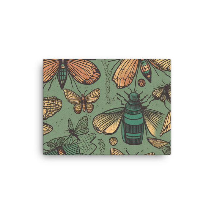 Insect Pattern canvas - Posterfy.AI