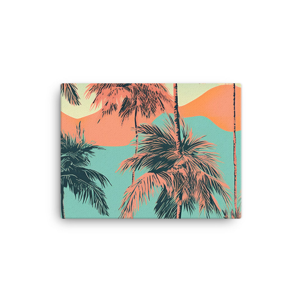 Palm Trees Pattern canvas - Posterfy.AI