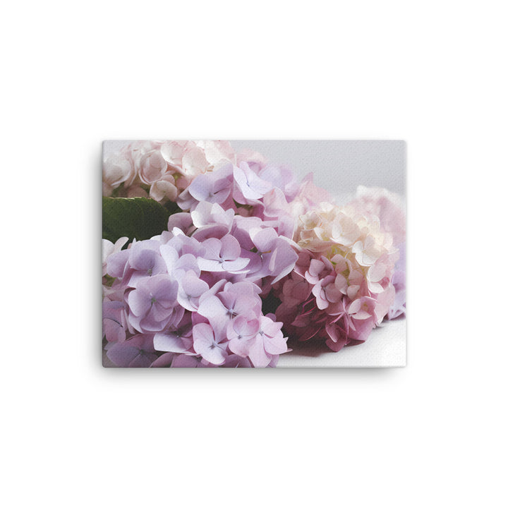 Hydrangea Bouquet on a White Background canvas - Posterfy.AI