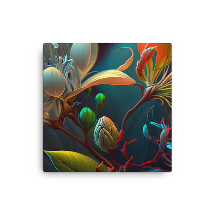 Colorful flora canvas - Posterfy.AI