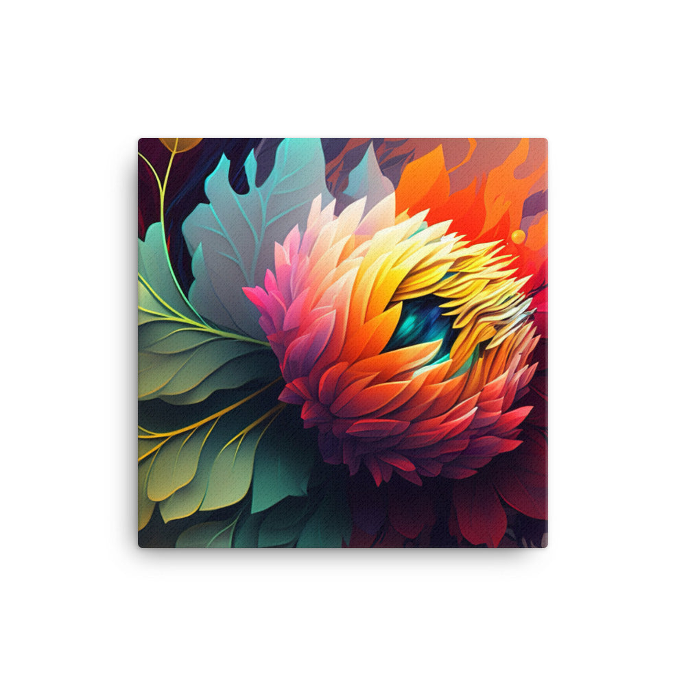 Colorful Flora canvas - Posterfy.AI