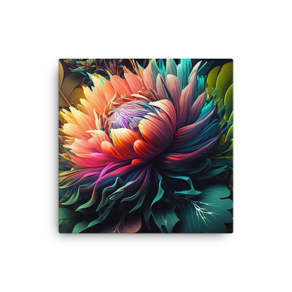 Colorful Flora canvas - Posterfy.AI