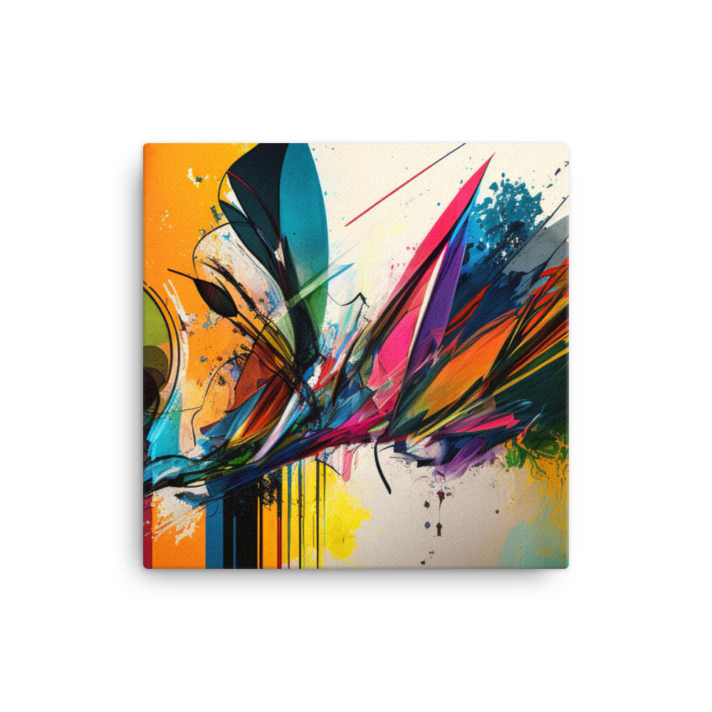 Colorful Abstract Expressionist Wall Art canvas - Posterfy.AI