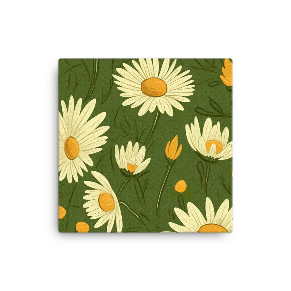 Daisy Pattern canvas - Posterfy.AI