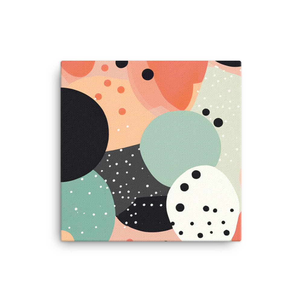 Polka dots Pattern canvas - Posterfy.AI