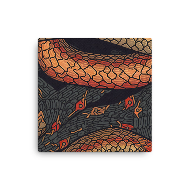 Snake slithers Pattern canvas - Posterfy.AI