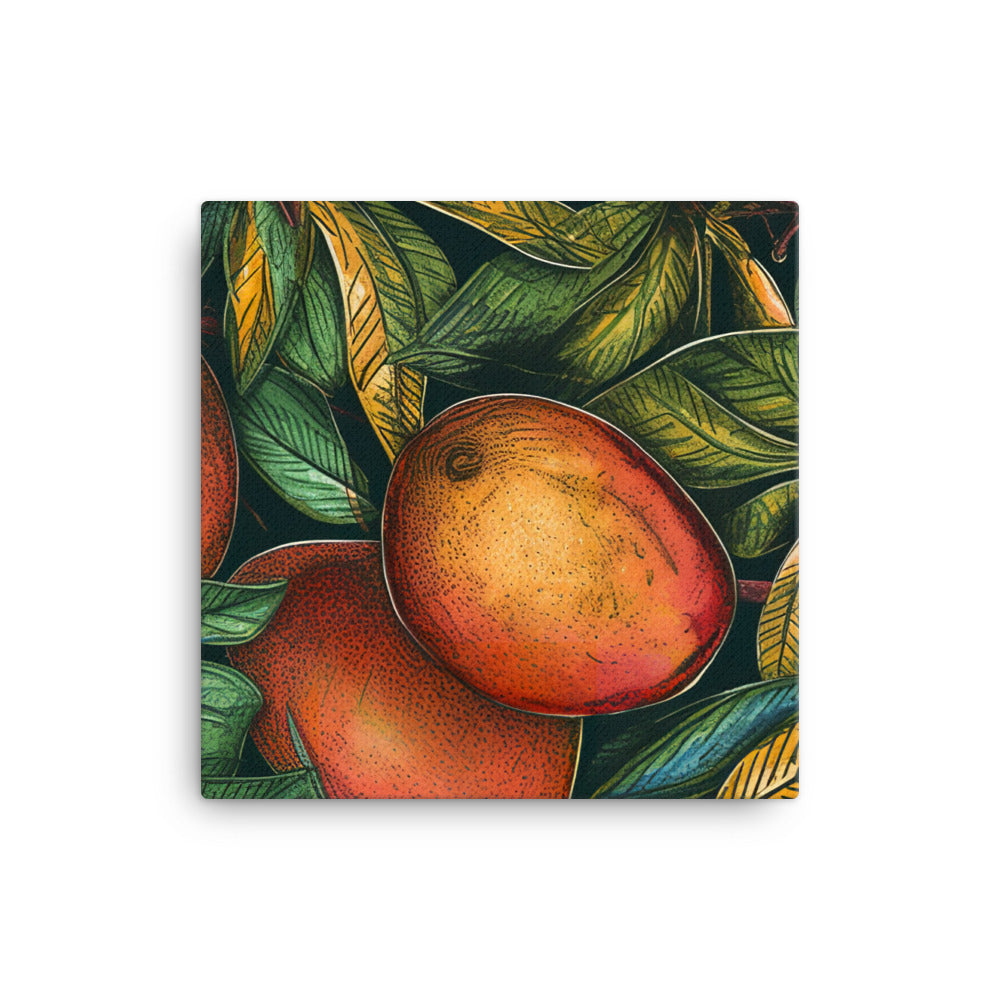 Mangoes Pattern canvas - Posterfy.AI