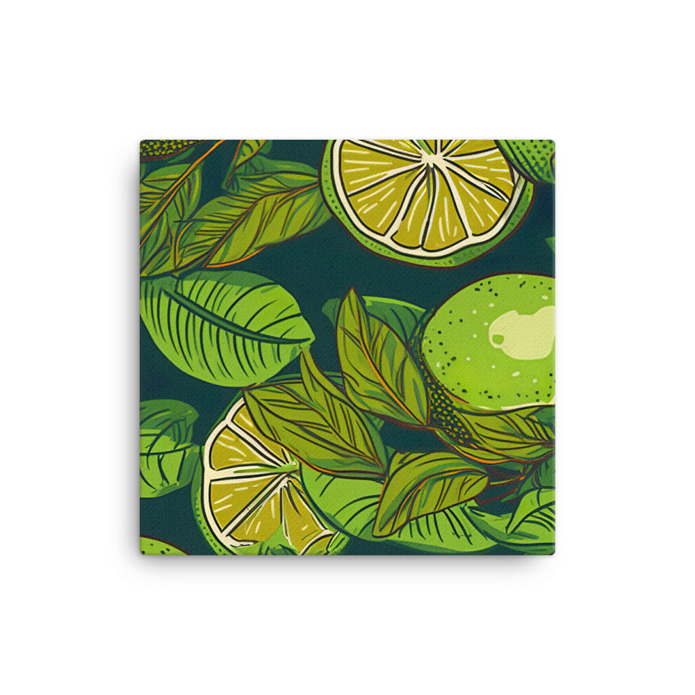 Limes Pattern canvas - Posterfy.AI