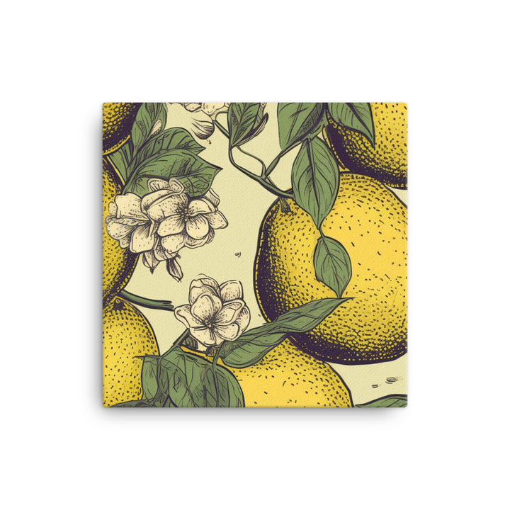 Lemons Pattern canvas - Posterfy.AI