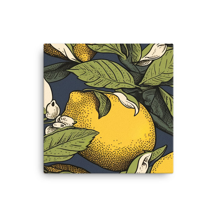 Lemons Pattern canvas - Posterfy.AI